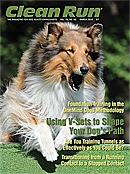 Collie on the cover of Clean Run Magazine, photographed by Donna Kelliher Photography